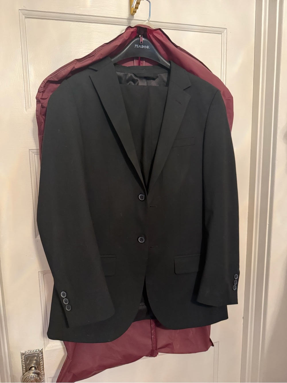 Jos. A. Bank Black Boys’ Size 18 Two-Button Black Suit